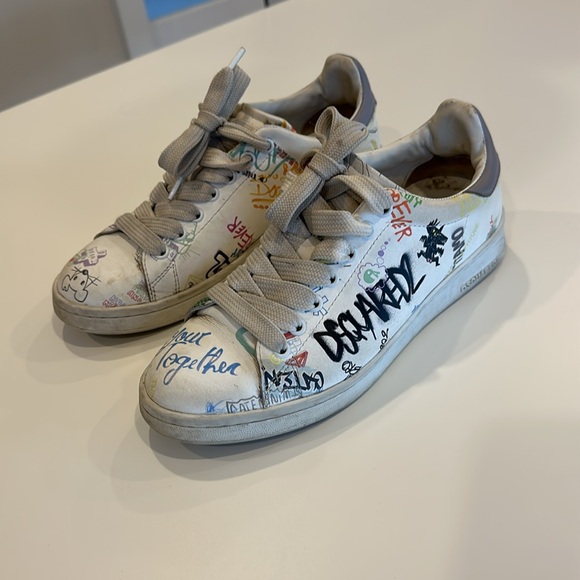 Dsquared2 Graffiti Sneakers size 7 - Picture 3 of 8
